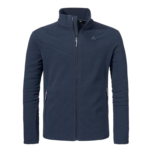 Schöffel Herren, Fleece Jk Style Qutang MNS, warme Outdoor Fleecejacke mit 2-Wege-Stretch aus recyceltem Material, leicht und schnell trocknend, navy blazer, 52