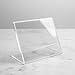 Azar Displays 112742 Horizontal Slanted, L-Shape 3-Inch Width by 2-Inch Height Acrylic Sign Holder, 10-Pack, Clear
