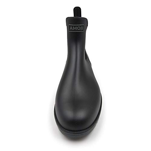 Amoji Unisex Ankle Chelsea Rain Short Rubber Boots 9193