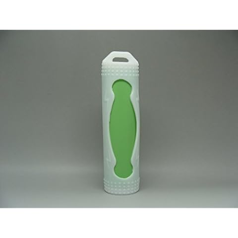 2 x Protective Silicone Sleeves for 18650 Batteries (White) Cover