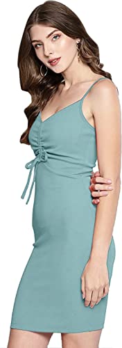Image of Regolith Designer Sarees Women's Polyester Bodycon Knee-Length Dress
