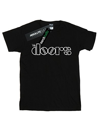 The Doors Men's Simple Logo T-Shirt Black Large