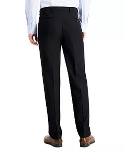 Nautica Mens Modern fit Dress Pants 36/32 Black Solid Stretch2