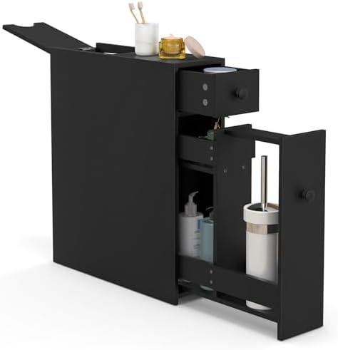 Armoire De Salle De Bain - Meuble De Rangement Étroite Avec Roulettes Sonoma Gris U1031 - Toute