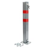 Parkpfosten Klappbar Eckig Parkplatzsperre Absperrpfosten Parkwacht Pfeiler Poller Signalfarbe
