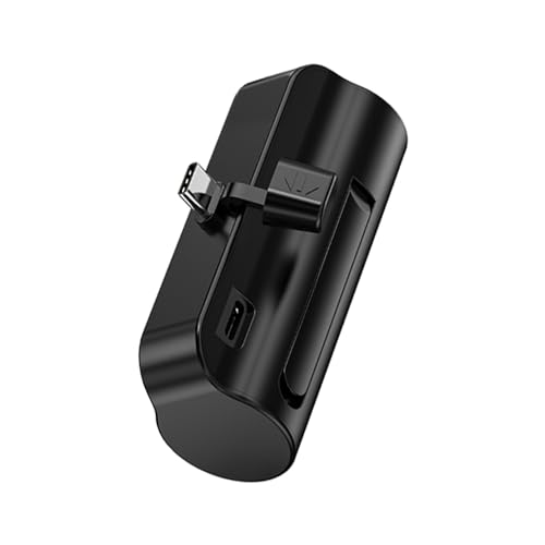 NOVOTECK Power Bank 5000 mAh con Soporte Plegable y Conector USB-C Integrado – Batería Externa Mini de Bolsillo, Indicador LED, Entrada USB-C, Cargador Portátil para iPhone/Samsung/Android