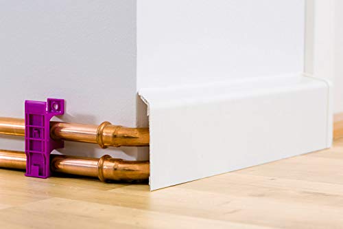 Primo Rohrverkleidung – Kunststoff Rohrabdeckleiste weiß – Maße: 2000 x 45 x 110 mm – 1 Stück