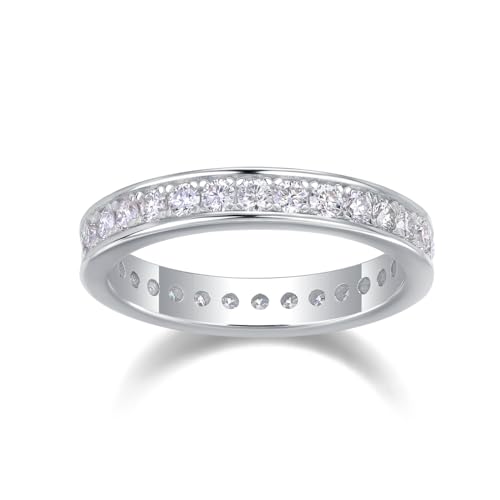 Bague en moissanite sous forme d'alliance d'éternité le cadeau idéal pour femme