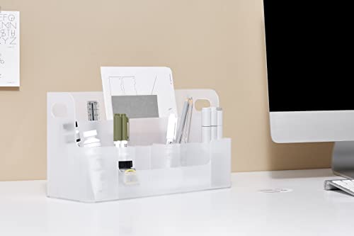 Image of Litem Neo Desk Organizer Multi-Compartment Storage with Handle, Smog