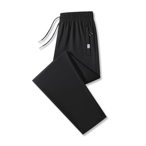 Pantalones Vaqueros Anchos Negros Deportivos Modernos Aesthetic Cadenas Laterales Las Blancas Parches Térmico Rayados del Venta Correr Borreguito Marrón Marron Promociones Sudoracion Auténtica