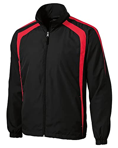 Joe's USA Mens Colorblock Full Zip Raglan Jackets in Regular, Big and Tall