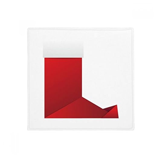 DIYthinker Abstrait de Noël Chaussettes Origami Motif antidérapant Tapis de Sol pour Animal Domestique Porte de Cuisine de Maison carré 80 cm Cadeau