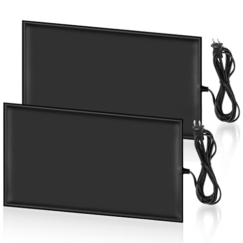 Image of 2-Pack RV Tank Heater Pad Set - 2X 12 inchx18 inch 120V Heating Mats with Auto Thermostat, RV Holding Tank Heater Pad for 50 Gal Fresh /Grey /Black Water Tanks in Campers, Trailers, Motorhomes & Boats