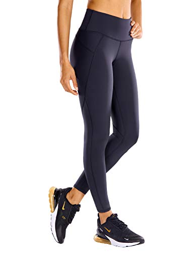 CRZ YOGA Non See-Through Compression Leggings for Women Hugged Feeling 7/8 Workout Leggings