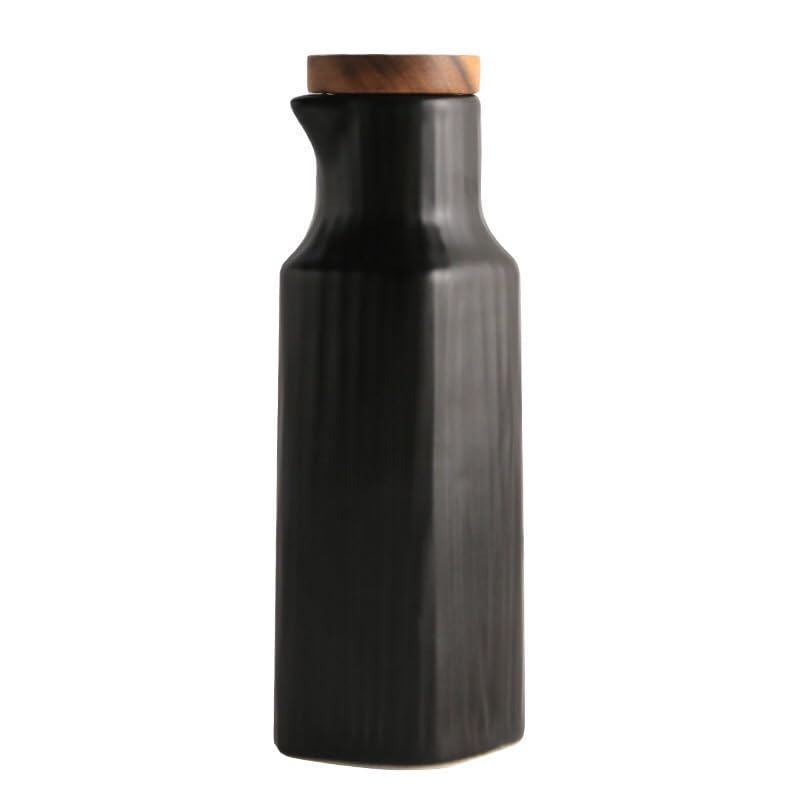 Dispensador de aceite sin goteo de cerámica de 400 ml para evitar manchas en cocina