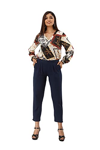 Image of Cotton Wear Casual Regular Fit Elastic Waist Double Side Pocket Trouser