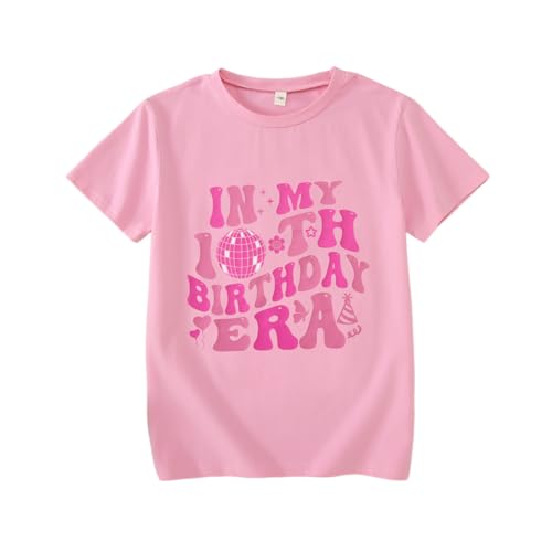 Image of in My 10th Birthday Girl Era Shirt 10 Years Old Birthday T-Shirt Tenth B-Day Party Short Sleeve Tee Tops