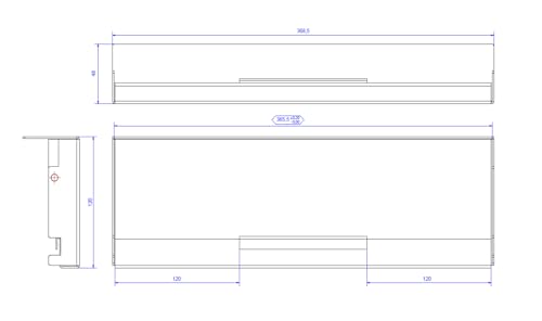 Soporte CONI para caja grande Bachmann soluciona cables sueltos en mesa 3