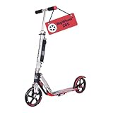 HUDORA Scooter BigWheel 205 - Rodillo de Aluminio Estable - Patinete Urbano Ajustable y Plegable con Soporte - Patín Deportivo para niños y Adultos hasta 100kg
