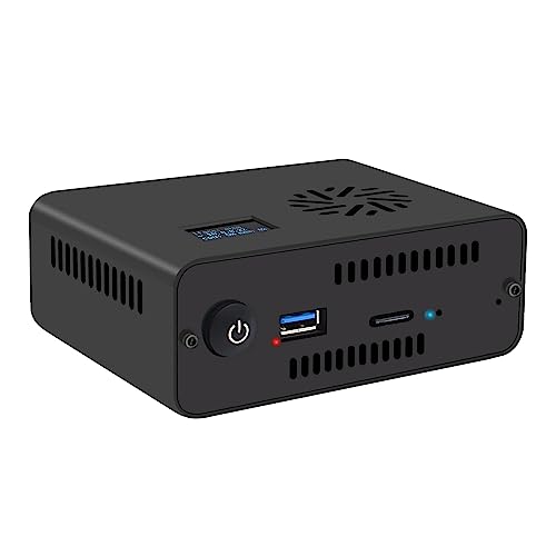 Geekworm NASPi CM4-2.5 SATA HDD/SSD NAS Storage Kit Compatible with Raspberry Pi Compute Module 4 (Not Include CM4 and SSD/HDD)