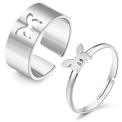 choice of all Couple Rings for Him and Her Sets Cat Rings for Women Adjustable Promise Ring Matching Couple Rings Valentine's Day Gifts for Men Women
