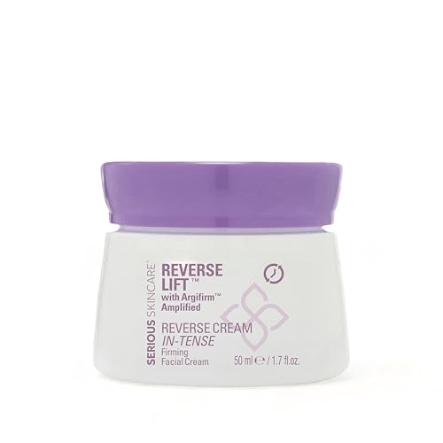 Serious Skincare REVERSE CREAM IN-TENSE Firming Facial Moisturizer Lift and Firm Face & Neck Anti-Aging Cream for Sagging Contours Skin Tightening Skin Care for Women and Men 1.7 oz