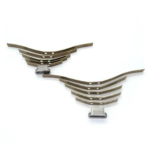 UMTSGYNU 2 Pair Steel Shock Absorbing Leaf Springs Suspension Compatible with B14 B24 B16 B36 1/16 RC Car Parts Accessories(STYLE1)