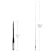 HYS 27Mhz CB Antenna, SMA-Female Connector, Telescopic/Rod 9-inch to 51-inch HT CB Antenna for QUANSHENG Handheld CB Portable Radio