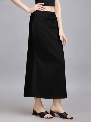 Image of Toochki Stretchable Saree Shapewear Petticoat for Women, Blended Cotton,Petticoat,Skirts for Women,Shape Wear Dress for Saree