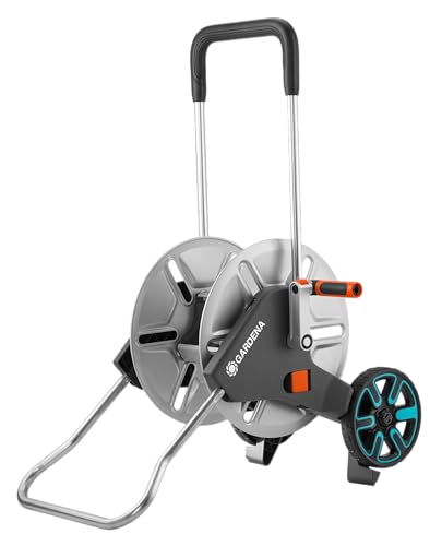 Gardena CleverRoll M Metall: Schlauchwagen mit bis zu 60 m Kapazität, besonders standfest, stabile...