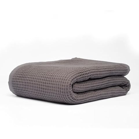 9Threads Organic Cotton Waffle Blanket Cover