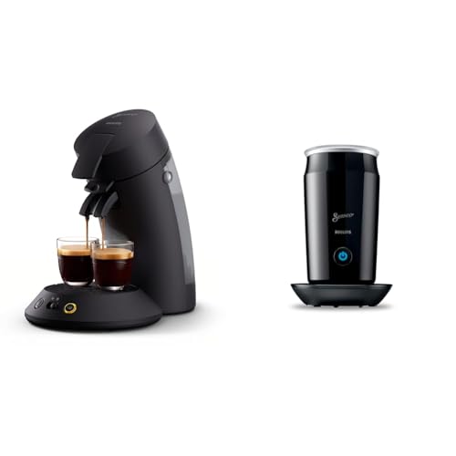 Philips Senseo Original Plus Kaffeepadmaschine & SENSEO Milk Twister – Milchaufschäumer für heißes und kaltes Milchaufschäumen