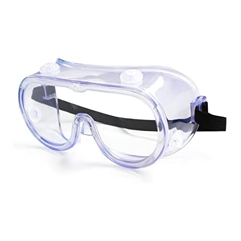 Optical Care Safety Goggles FDA Registered Anti-Fog Design PVC Scratch Resistant with Venting for Science Lab Nurse Work 1Pack Cover