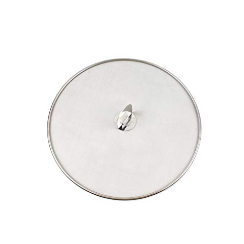 Chowcencen Pantalla de Grasa de la Salpicadura de la Cacerola Cubierta de Acero Inoxidable sartén Guardia Pot Tapa de la Salpicadura de Malla Fina Detiene Estufa de Aceite de Guardia Pot Tapa