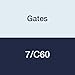 Gates 7/C60 Hi-Power II Powerband V-Belt, C Section, 6-1/8" Overall Width, 17/32" Height, 64.0" Belt Outside Circumference