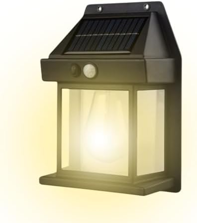 Luminária Solar Externa Potente Arandela Energia Solar, Lâmpada V...