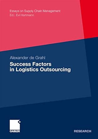 Success Factors in Logistics Outsourcing 2012th Edition book cover