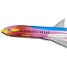 Flight Miniatures Continental NYC Peter Max 777-200 1:200 Scale - Plastic Snap-Fit Model Airplane - Rare Collectible Replica of Continental Airlines - Part# ABO-77720H-500