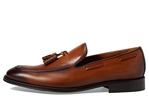 Alfredo Leather Tassel Slip On Loafer - Black4