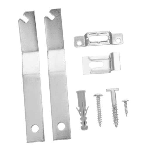 Image of 2 Sets Picture Hanging Kit for Wall Picture Frame Hardware Theft Security Lock Hangers Museum Art Gallery Use