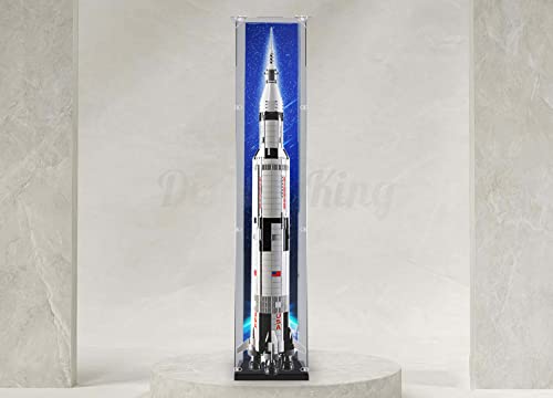 Vitrina acrílica para Lego NASA Apollo Saturn V 21309, 3 mm de grosor, libre de polvo y cristal...