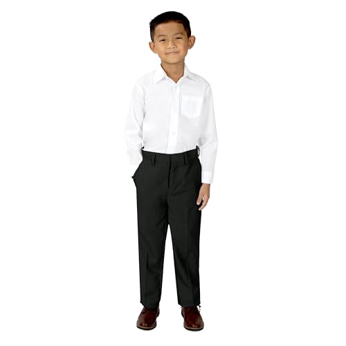Spring Notion Boys' Flat Front Dress Pants4