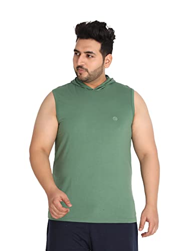 Image of CHKOKKO Men Cotton Regular Fit Tank Tops Sleeveless T-Shirt Gym Wear Vest Solid Stylish Round Neck Running Sando For Sports Workout Fitness & Casual Or Beach Wear