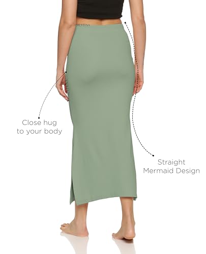 Robe pour sari sans plis grâce au jupon galbant lycra coton