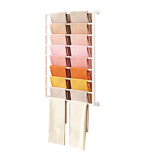 Estante De Pared Metálico para Bufandas. Ropa Elegante para Tiendas Minoristas Comerciales Bufandas. *Soluciones De Almacenamiento De Moda..White-100 * 120CM