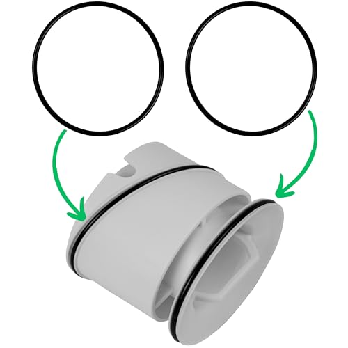 Ersatz Tauchrohr Dichtung, 4 Stück, kompatibel mit Viega Tempoplex Einsatz Modell 6958.1-821 Artikel 450 229 für Baureihe ab 2001 bis 2006, AD 65 mm ID 60 mm Dicke 2,5 mm, Duschablauf Dichtungsring