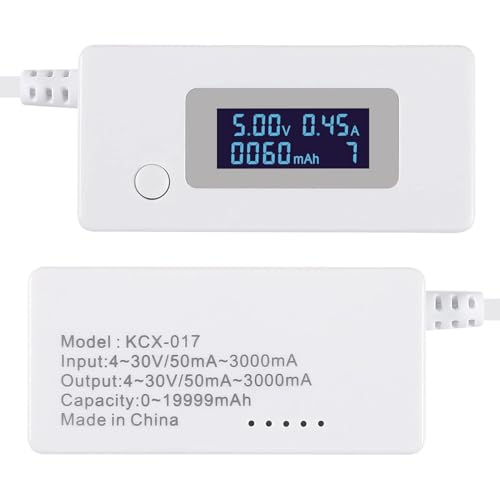 Image of 3pcs USB Voltage /Amps Power Meter Tester Multimeter with LCD Display, Test Speed of Chargers, Cables, Capacity of Power Banks