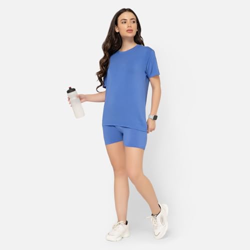 Image of Bummer Women's Solid Micro Modal Shorts | Relaxed Fit Casual Lounge Shorts with Side Pocket