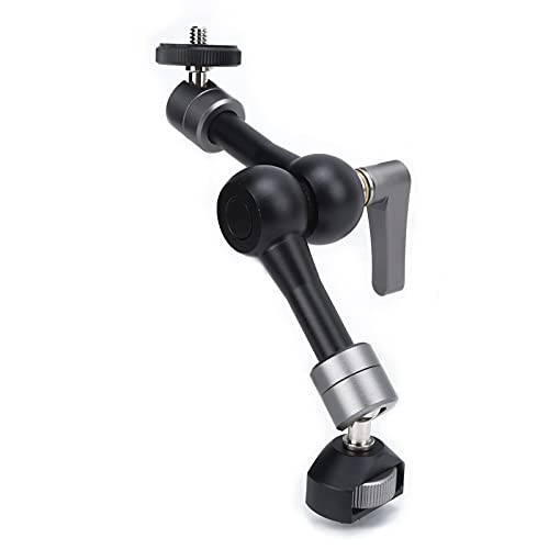 Image of Magic Arm 360 Degree Rotation Articulating Adjustable Friction Power Aluminum Alloy Magic Arm for Filming Tools Video Photography Equipment Black 5 Inches