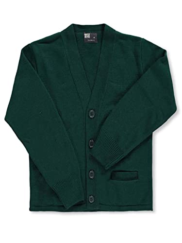 Unisex Control-Pil 4-Button Cardigan (Sizes 2-7) - Green, 4-5